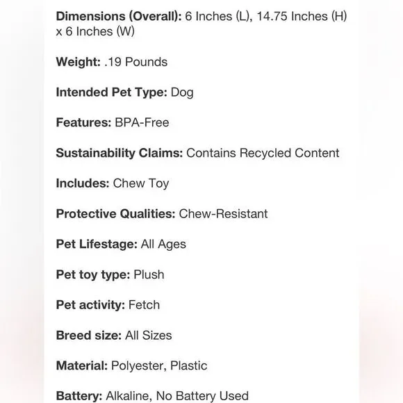 TrustyPup Green Plush Long Neck Duck Dog Toy - Picture 15 of 16